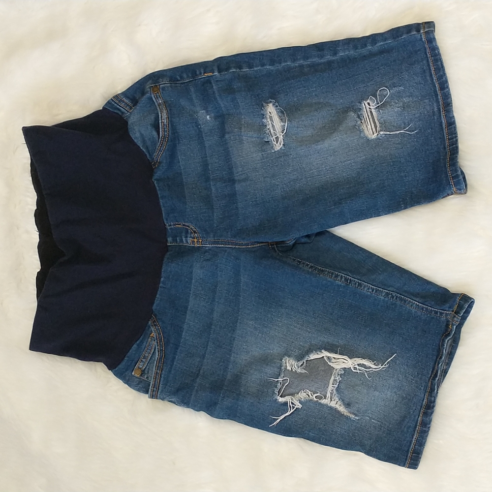 Motherhood Postpartum Bounceback L Jean Shorts